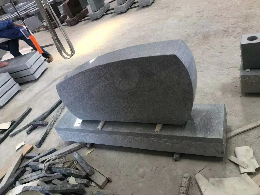 Pearl Blue Granite Book Shape Monuments Headstone Memorial USA UK