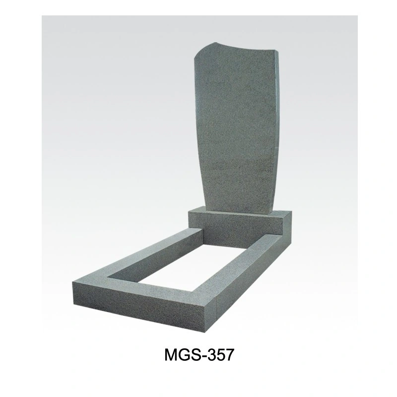 Russia Classical Customized Granite Funeral Kerb Tombstone Monument